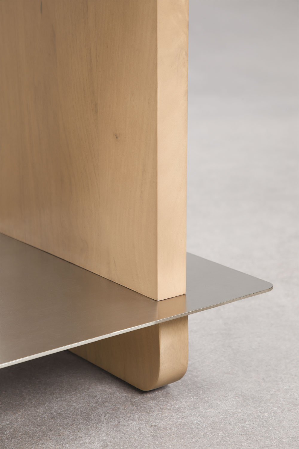 Mobile TV 180x40 cm in legno di mango e acciaio Tokyo, immagine della galleria 6