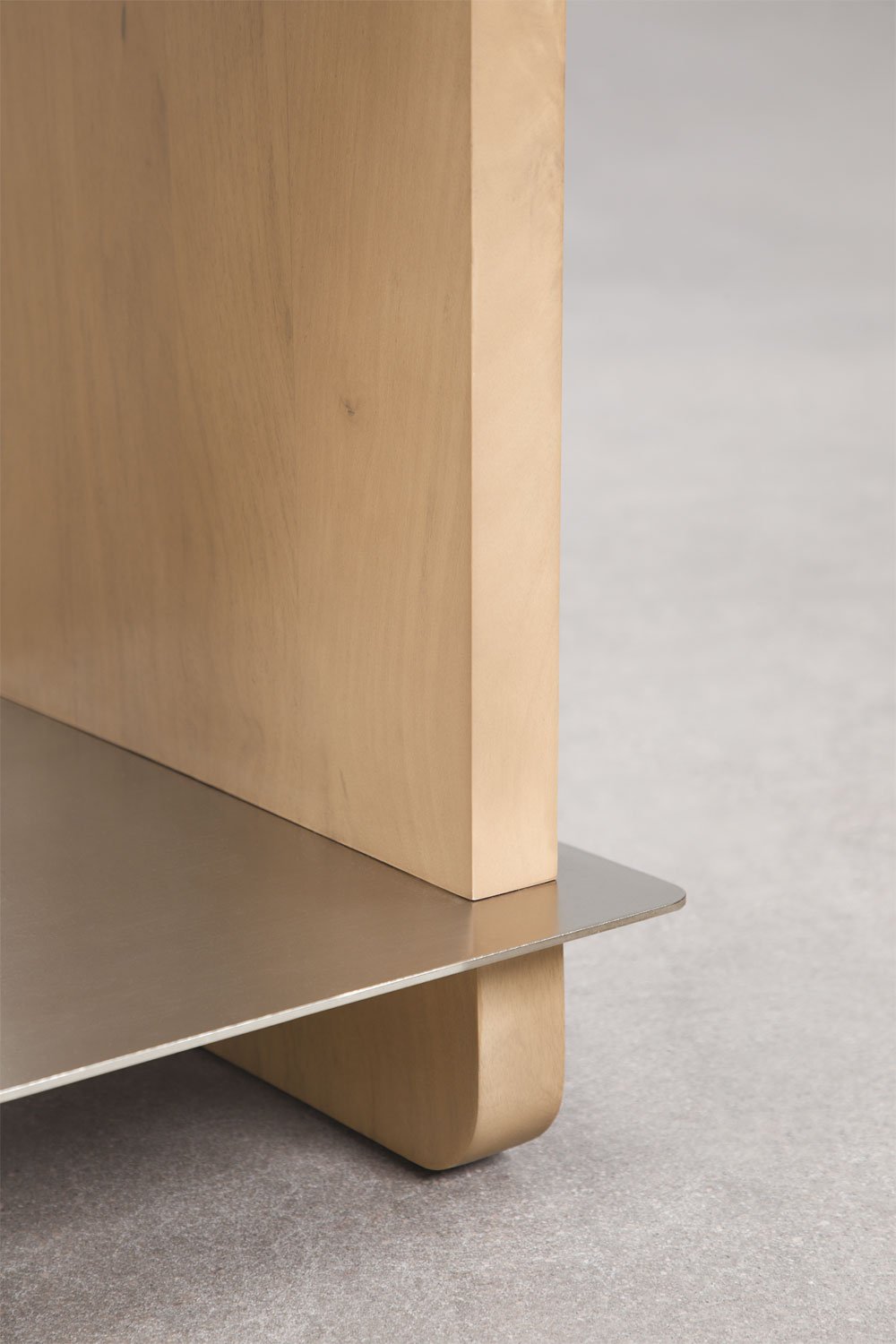 Tavolino rettangolare 55x40 cm in legno di mango e acciaio Tokyo, immagine della galleria 6