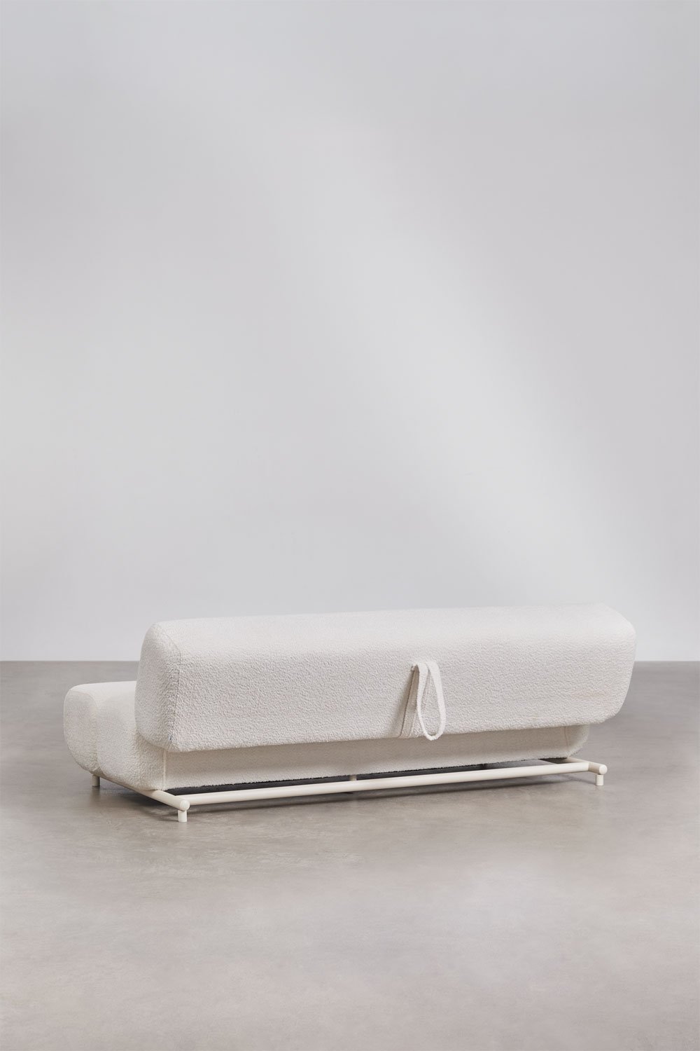 Divano letto 3 posti in tessuto bouclé Miami, immagine della galleria 9