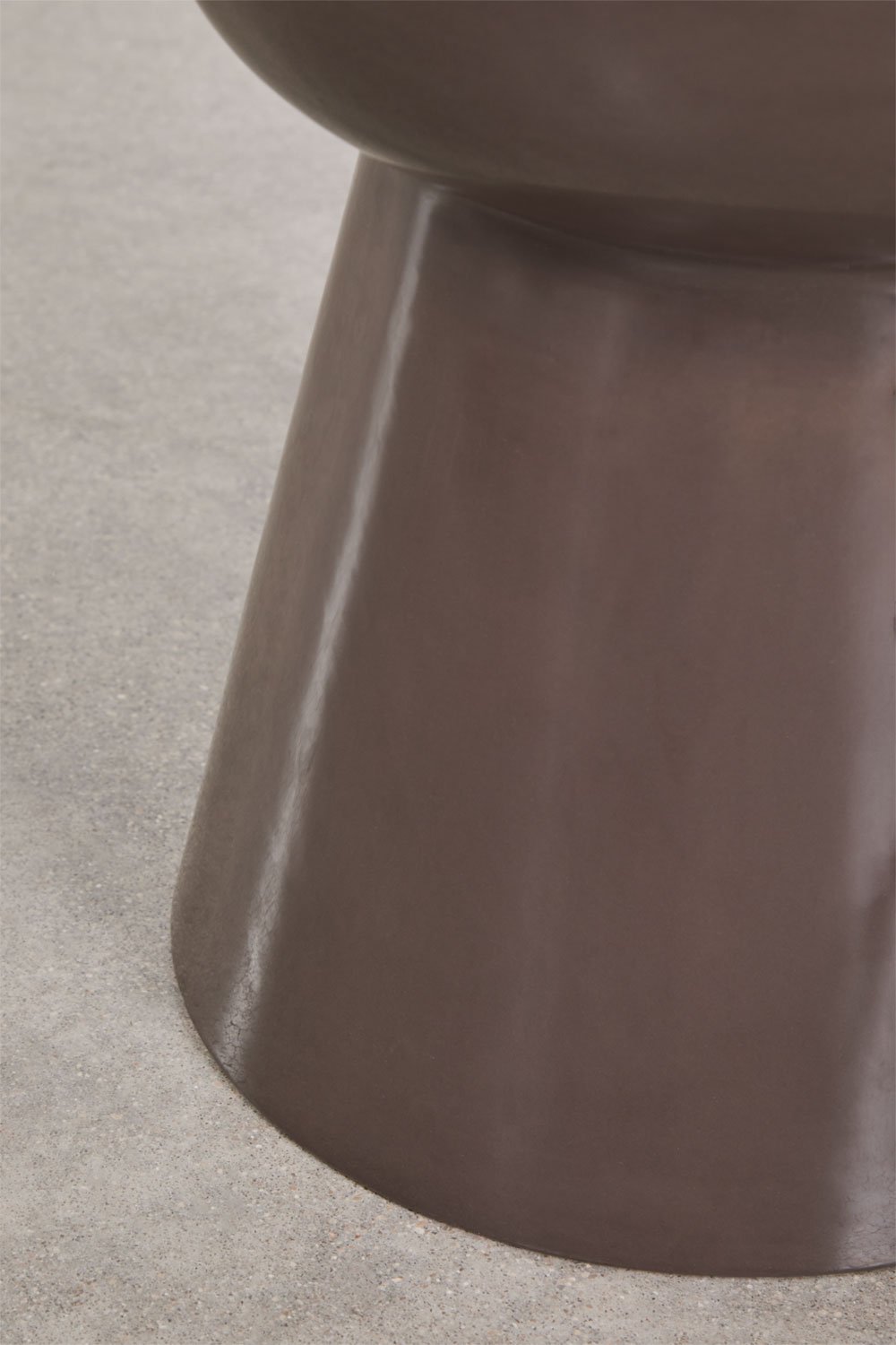 Tavolino laterale rotondo Ø35 cm in ceramica Kaly, immagine della galleria 5