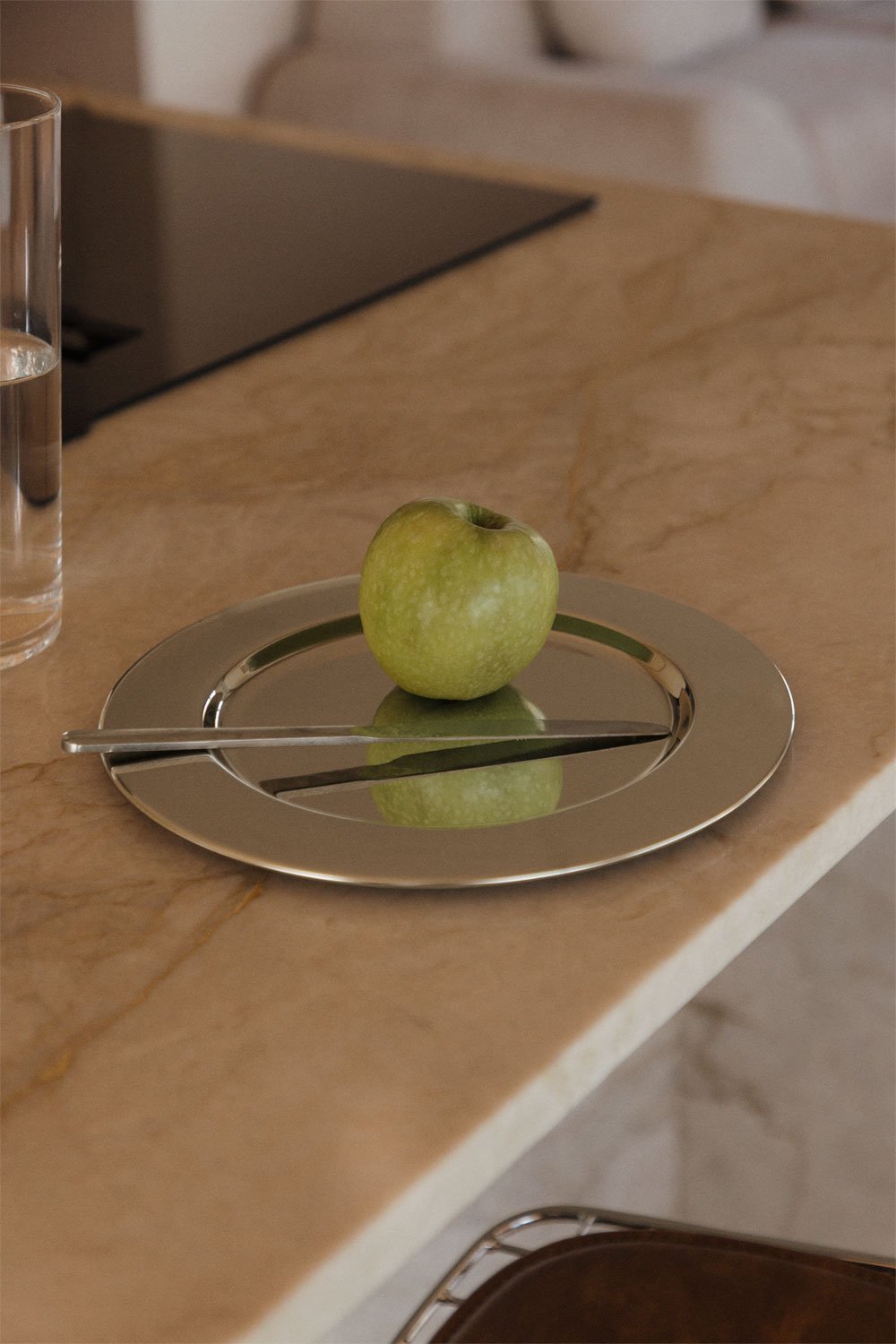 Bajopiatto Ø30 cm in acciaio inox Kirsh, immagine della galleria 1