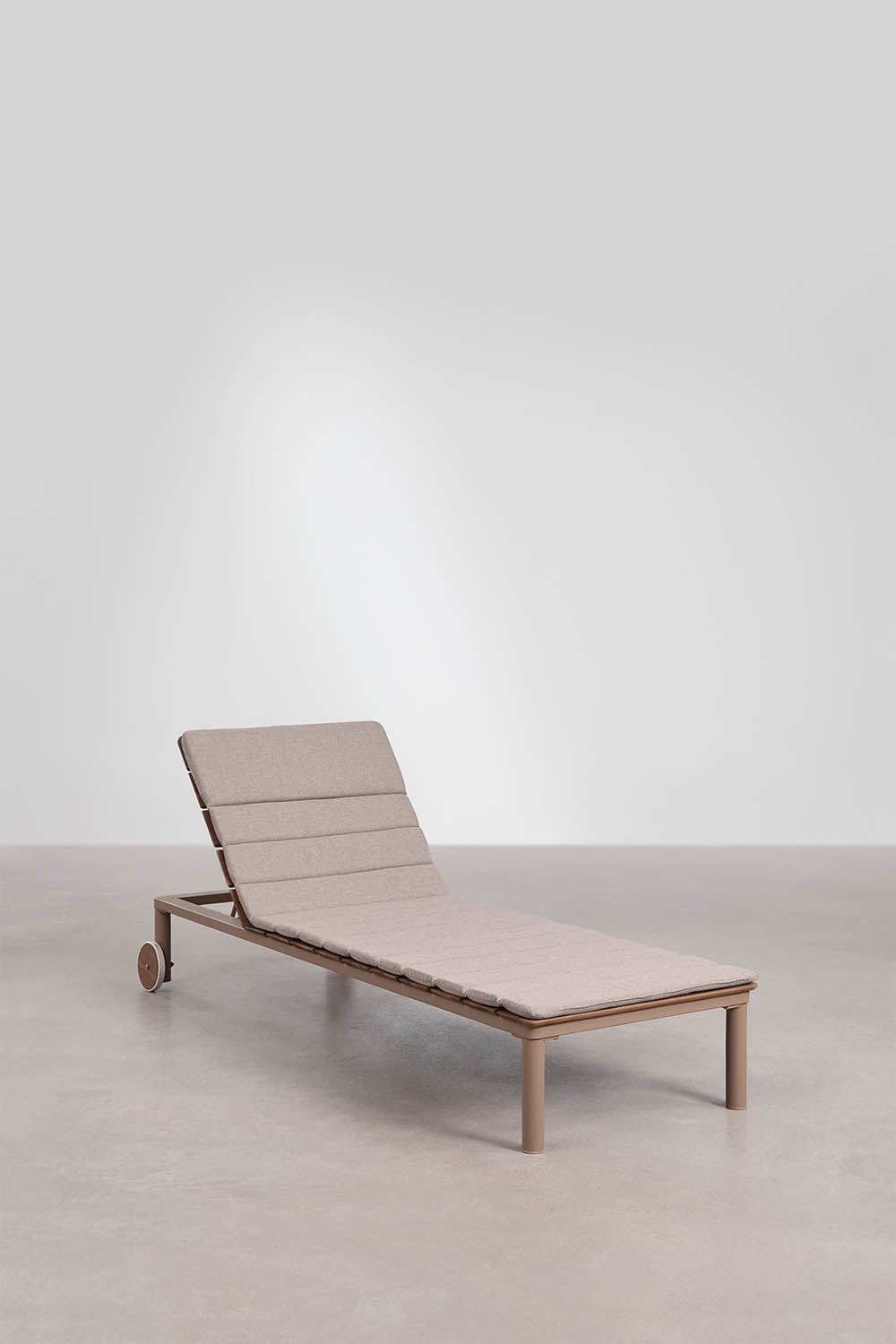 Set di 2 lettini reclinabili in legno di acacia e acciaio Sirka, immagine della galleria 3