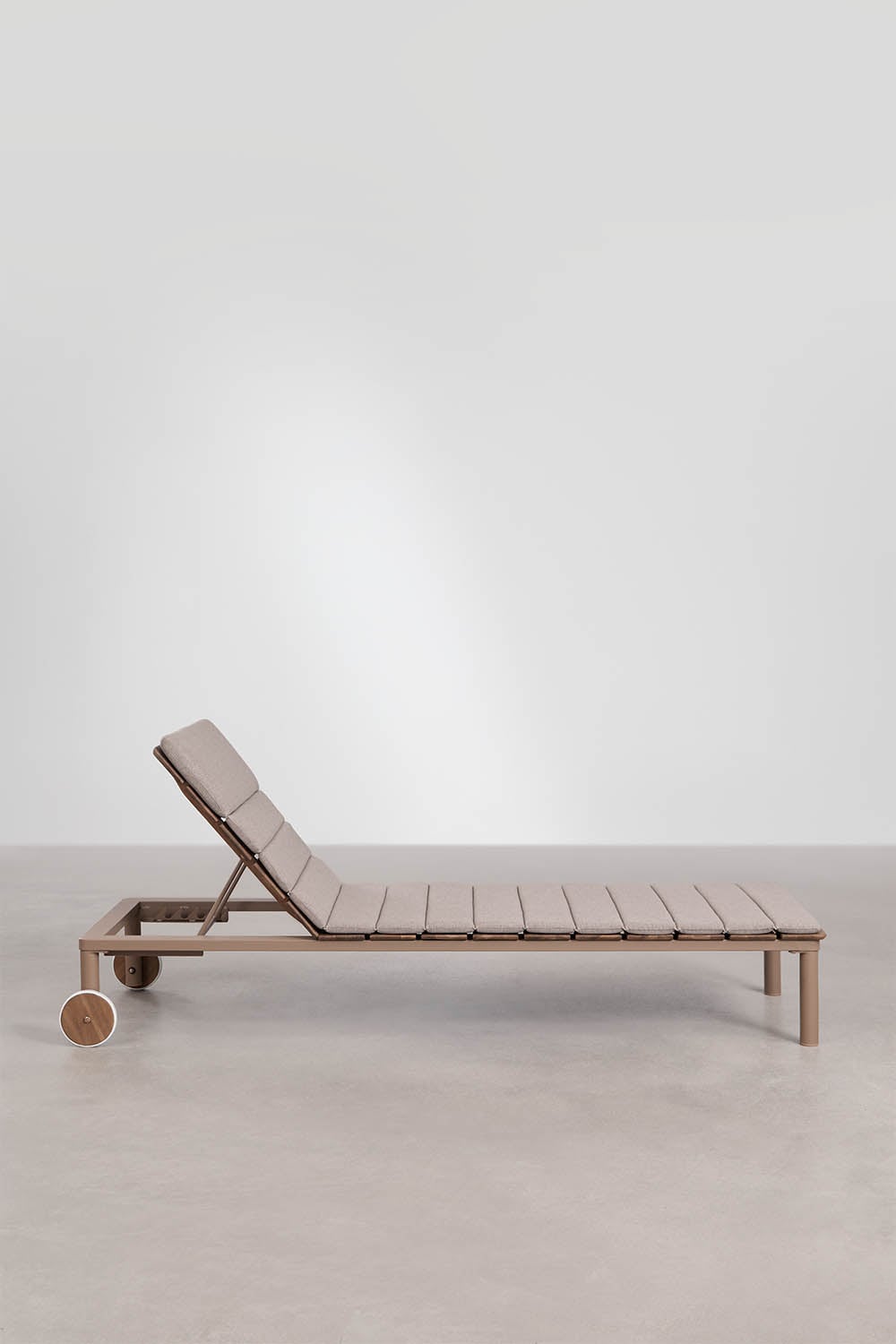 Set di 2 lettini reclinabili in legno di acacia e acciaio Sirka, immagine della galleria 5