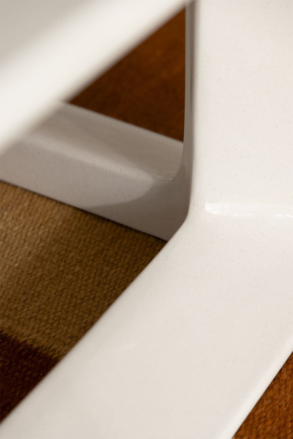 Tavolino quadrato Lilou 80x80 cm in cemento e fibra di vetro, immagine della galleria 2