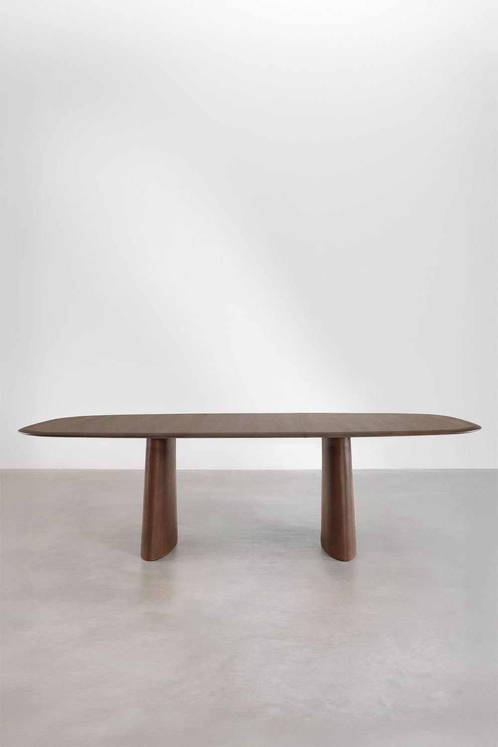 Oval extendable dining table in MDF and ash veneer Nuveta, immagine della galleria 6