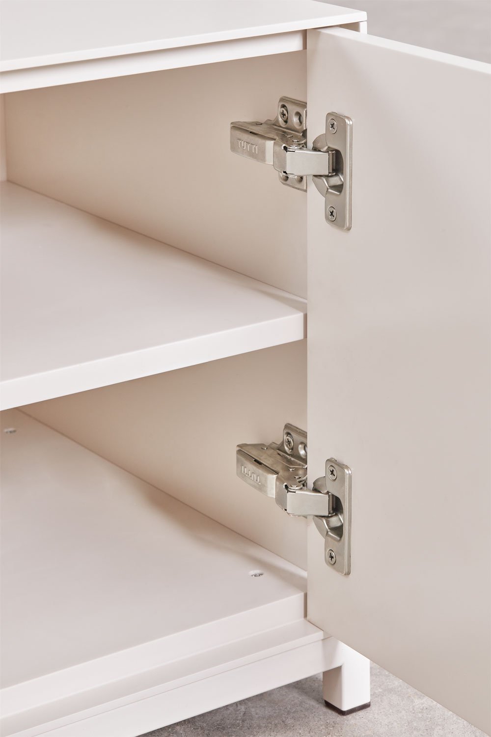 Mobile TV 180x40 cm in MDF bianco gardenia Kivora, immagine della galleria 8