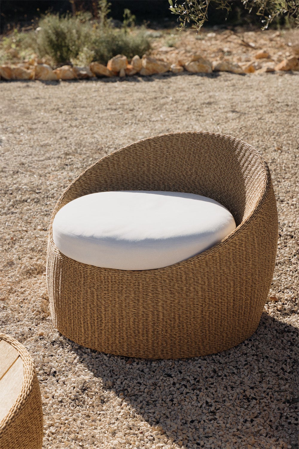 Poltrona da giardino in rattan sintetico Clarnyx, immagine della galleria 1