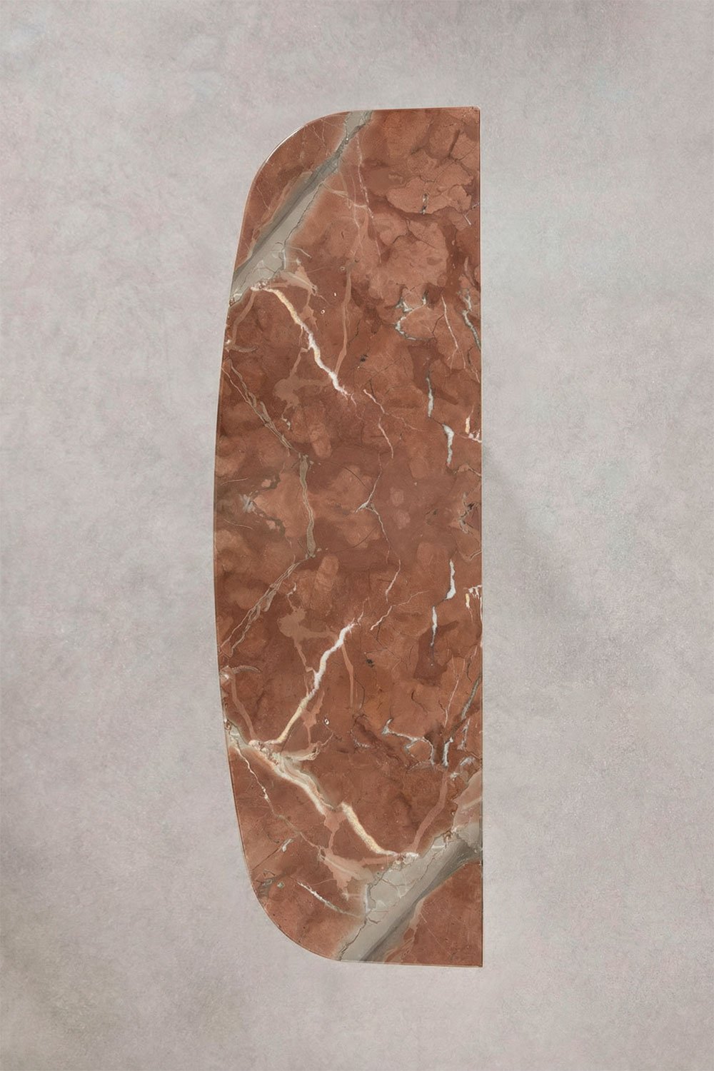 Consolle ingresso 120x40 cm in pietra naturale e acciaio inossidabile Moreila, immagine della galleria 10