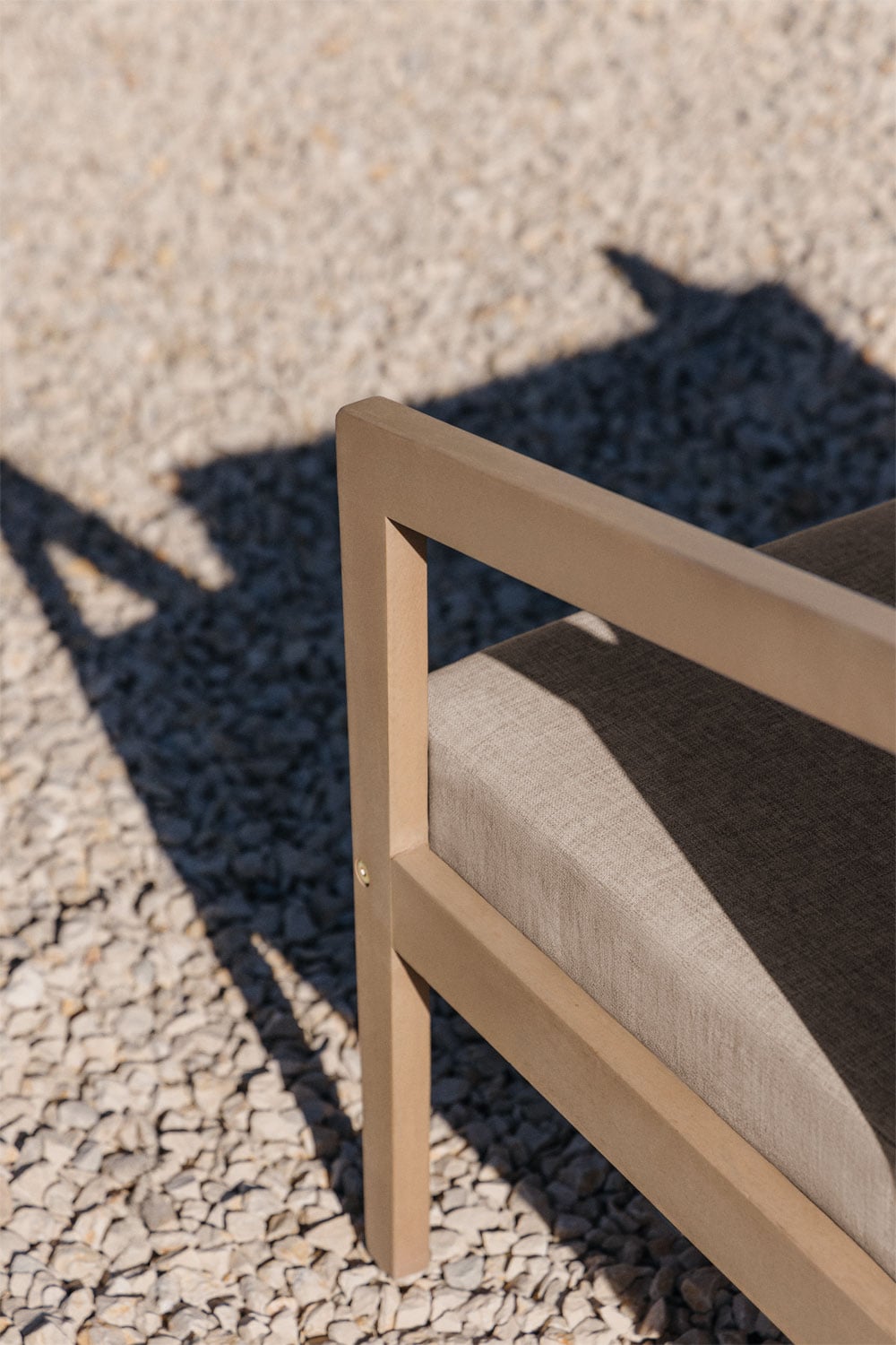 Set di 2 poltrone da giardino in legno di acacia e corda intrecciata Kaela, immagine della galleria 2