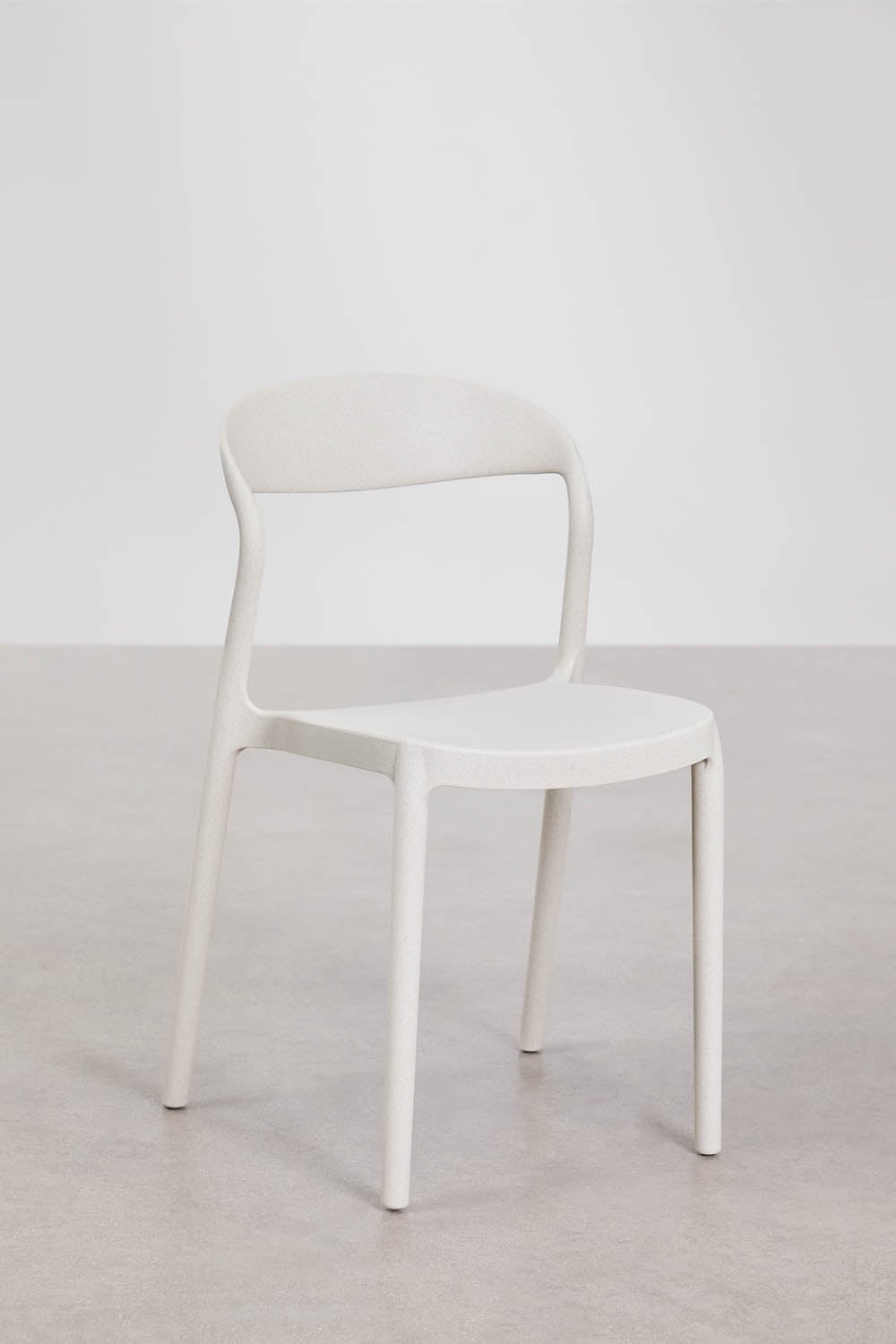 Set di 4 sedie da giardino impilabili in polipropilene Brenza, immagine della galleria 3