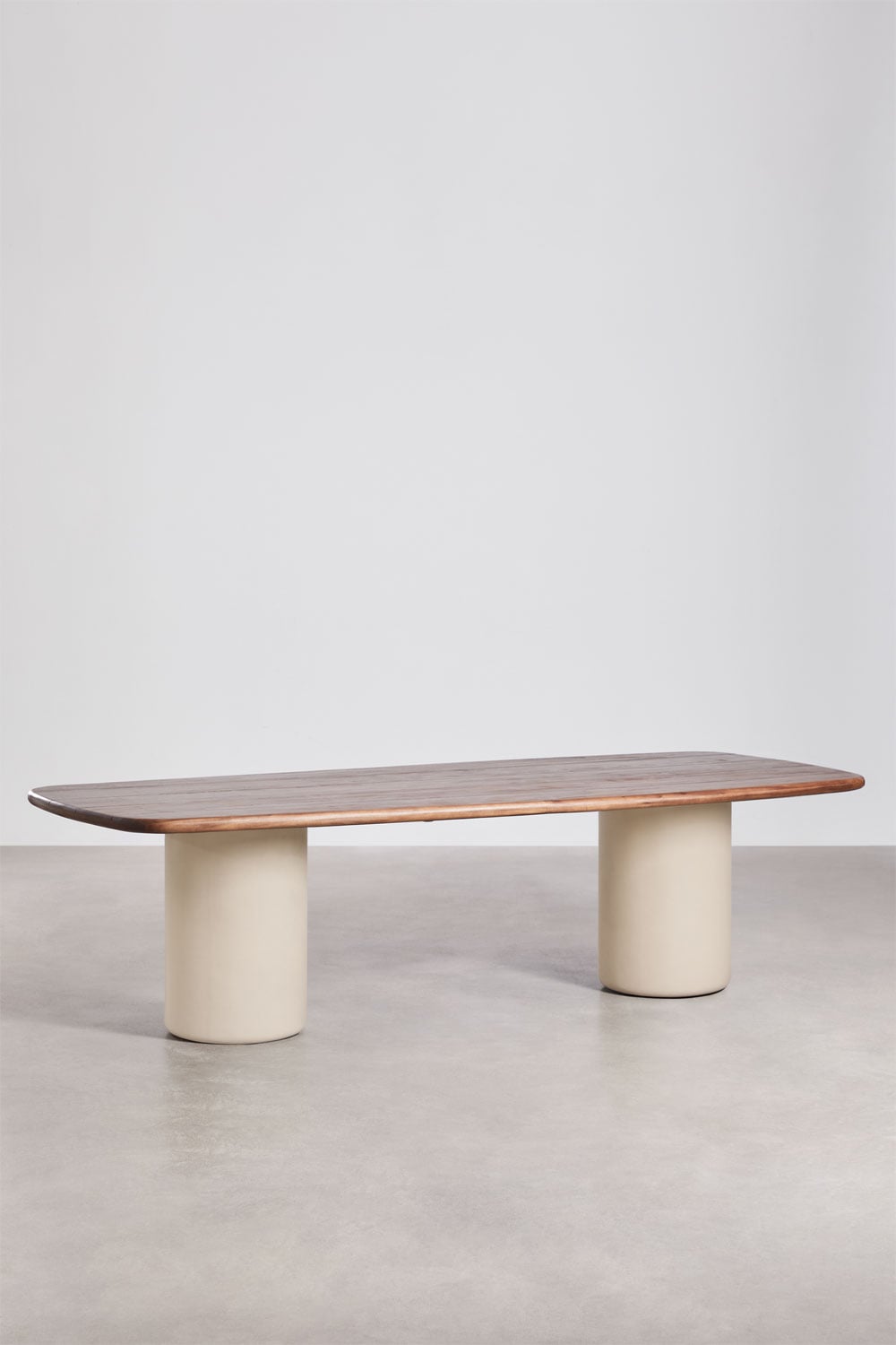 Tavolo da pranzo rettangolare 270x110 cm in legno di acacia Bogota, immagine della galleria 4938471