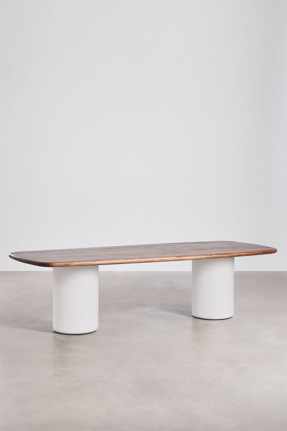 Tavolo da pranzo rettangolare 270x110 cm in legno di acacia Bogota, immagine della galleria 4938478