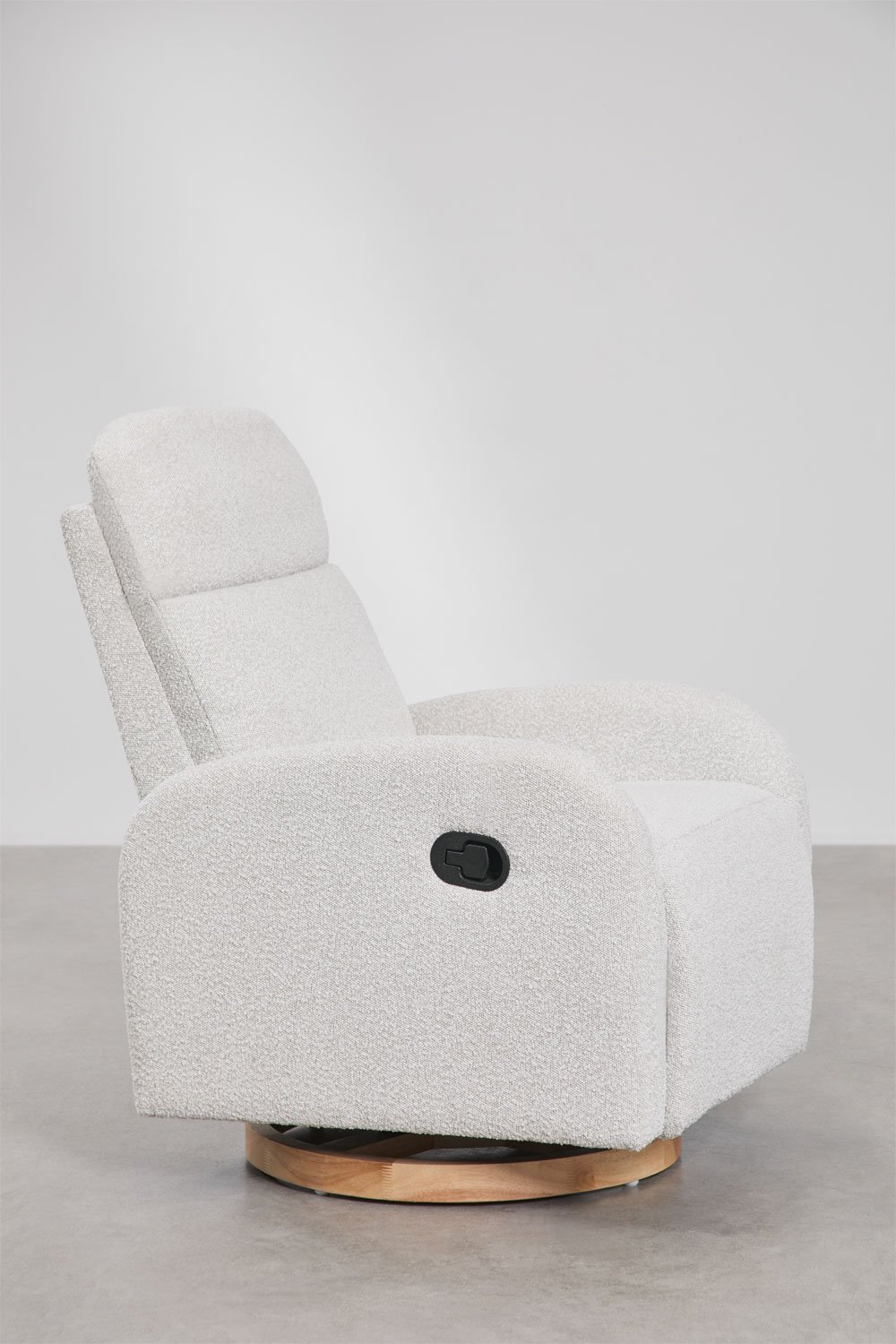 Set di 2 poltrone reclinabili e girevoli in tessuto bouclé Vako, immagine della galleria 5