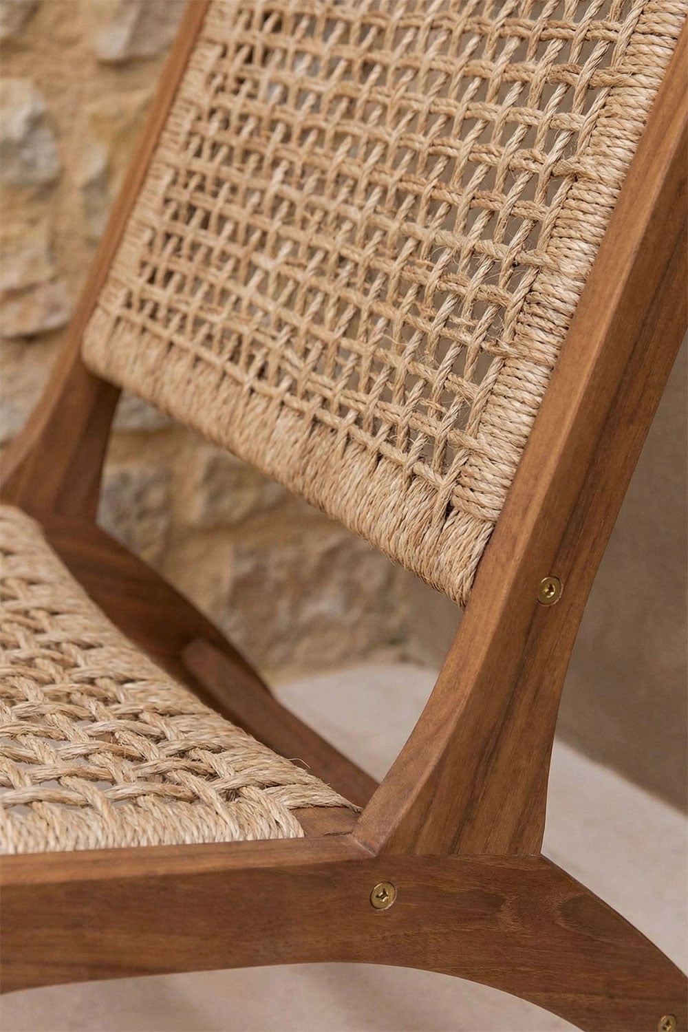 Set da 2 poltrone da giardino in legno di acacia e rattan sintetico Verlian, immagine della galleria 2