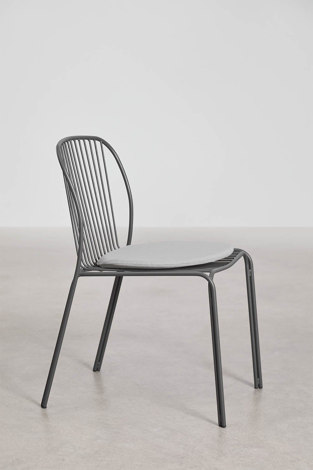 Set di 4 sedie da pranzo in acciaio Anerina, immagine della galleria 2