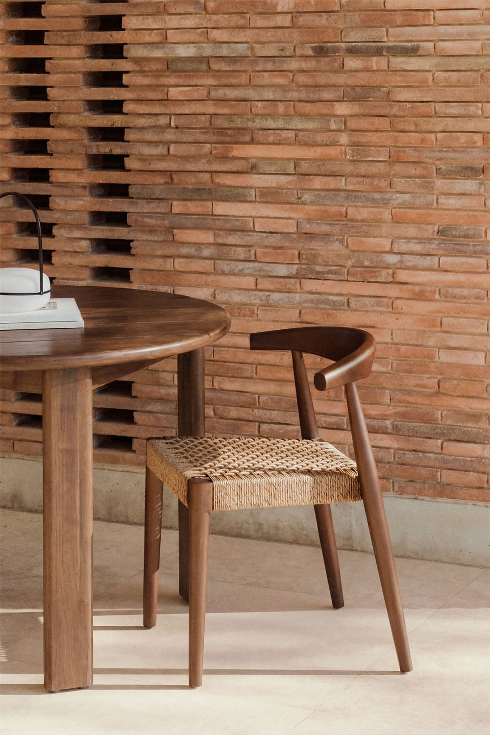 Confezione da 4 sedie da giardino in legno di teak Celle       , immagine della galleria 1