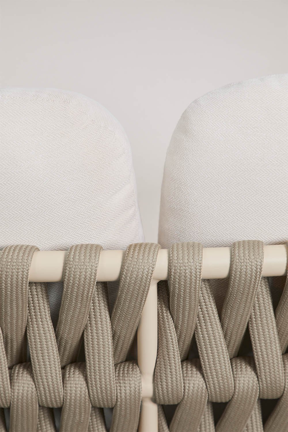 Doppia sdraio in alluminio e corda intrecciata con cuscini Tevary, immagine della galleria 5