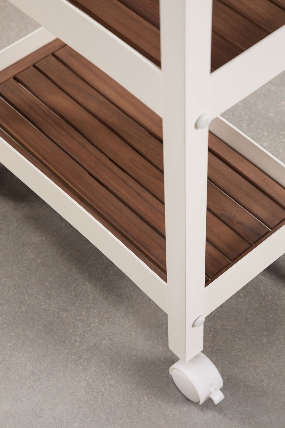 Cucina modulare da esterno a 7 pezzi con lavello, pannello organizzatore e spazio di stoccaggio in legno di acacia Reggie, immagine della galleria 12