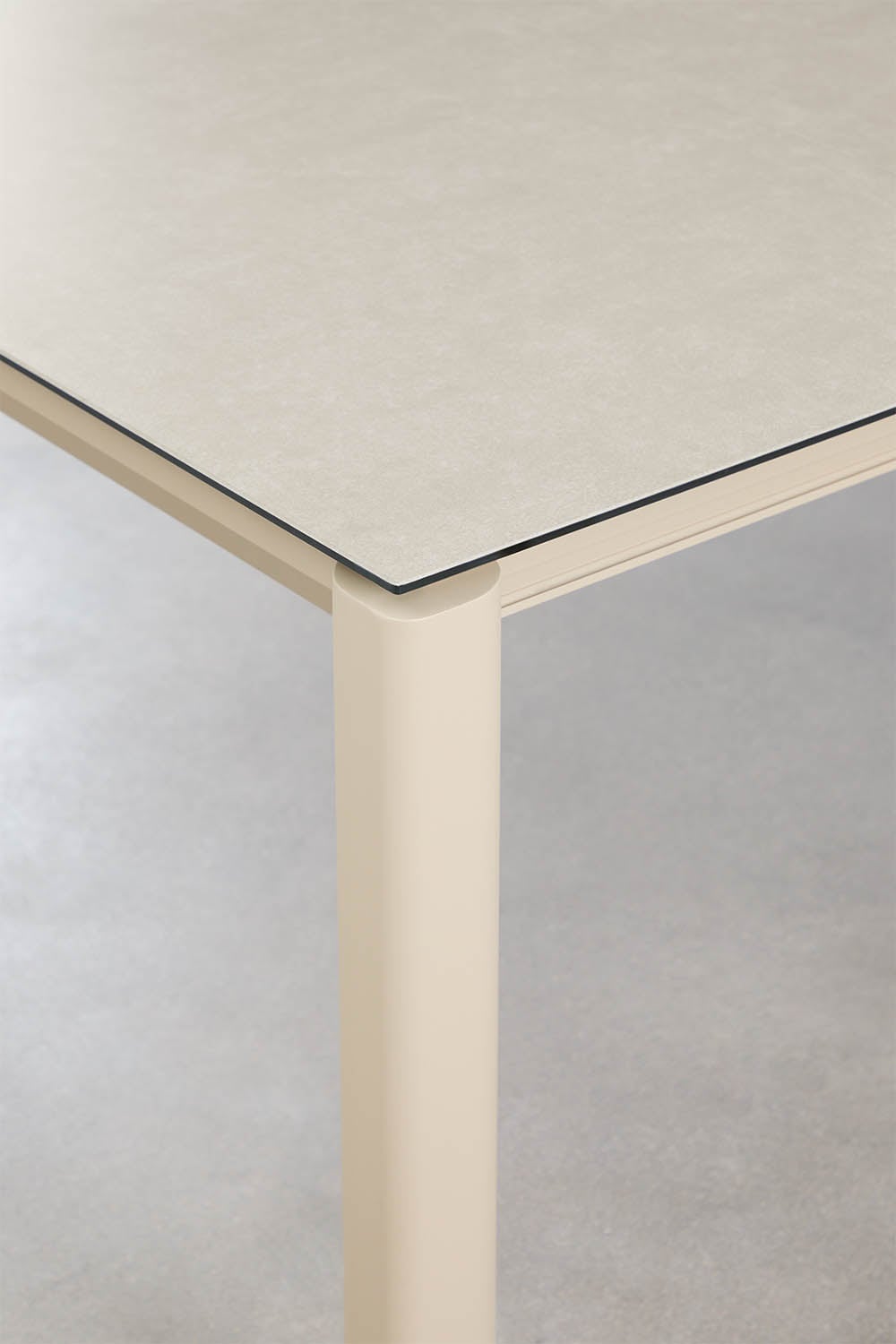 Tavolo da giardino rettangolare allungabile in vetro ceramico Sylvara, immagine della galleria 4