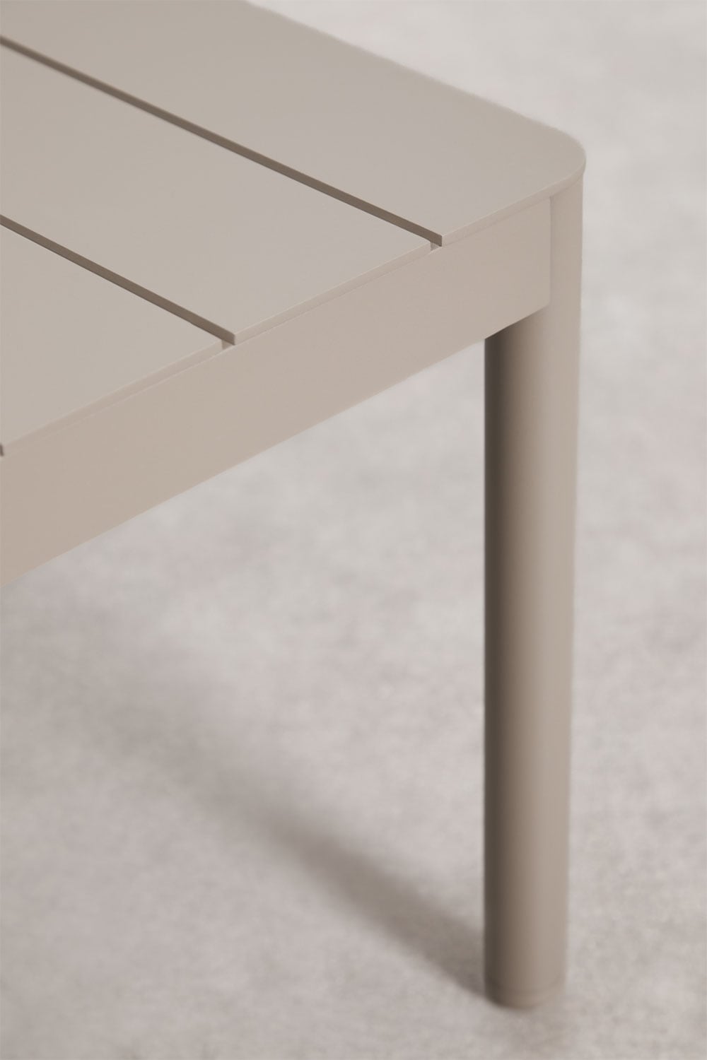 Set da giardino con divano 3 posti in bouclé e tavolino in alluminio Boleni, immagine della galleria 11