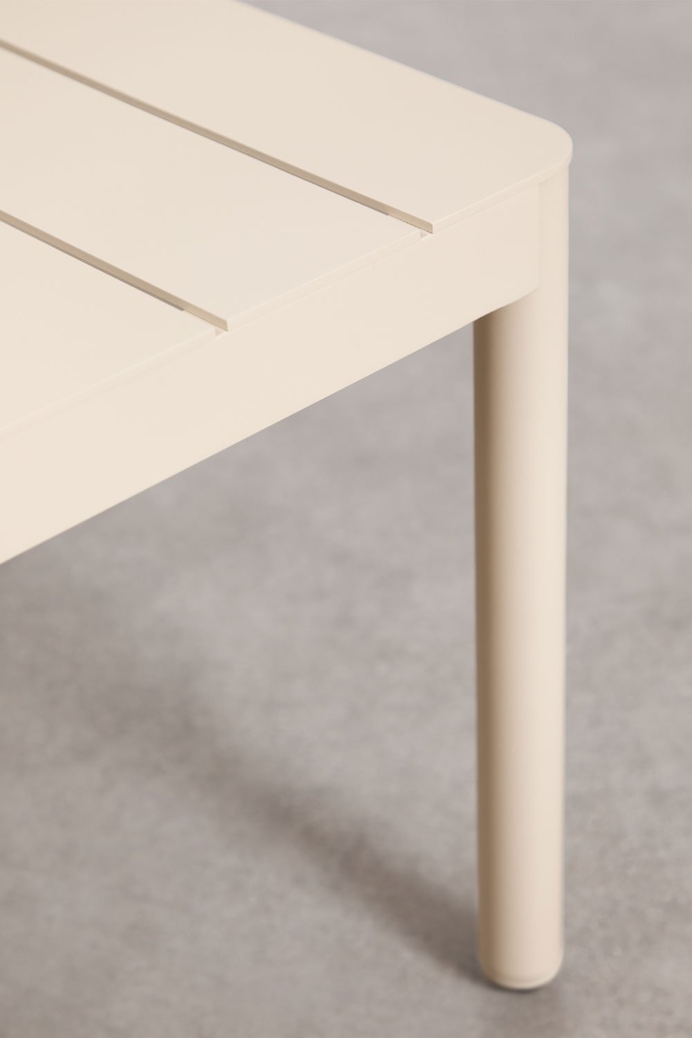 Set da giardino con divano 3 posti in corda intrecciata Tevary e tavolino in alluminio Boleni, immagine della galleria 12