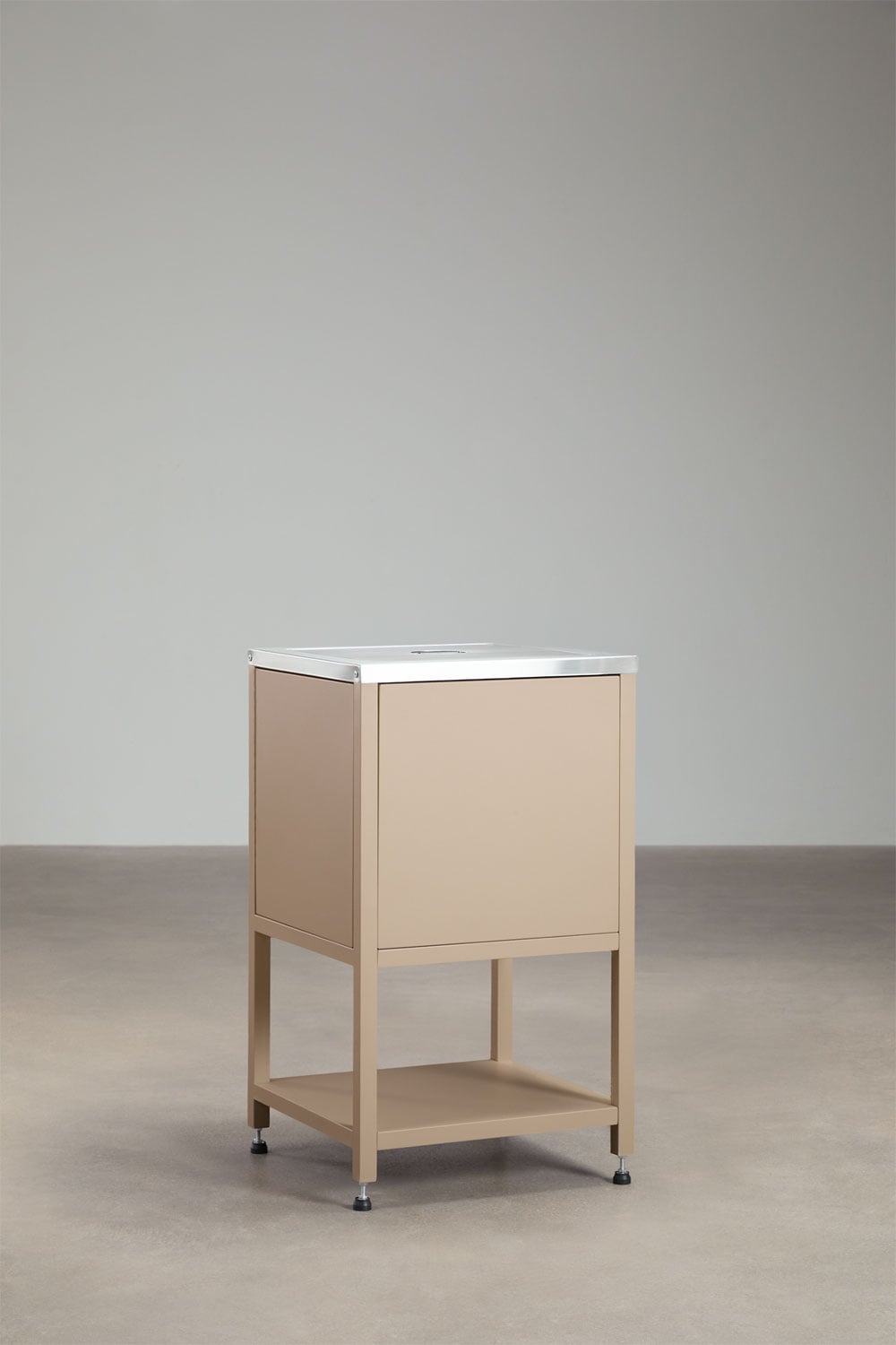 Modulo angolare di stoccaggio per cucina modulare da esterno in acciaio Savona, immagine della galleria 1