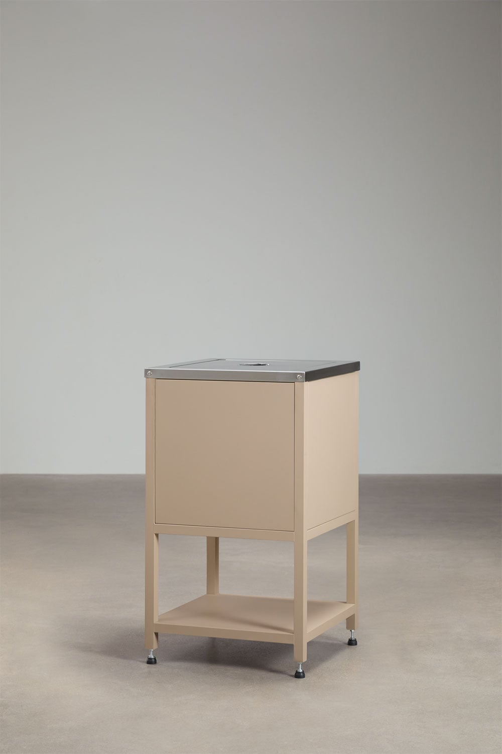 Modulo angolare di stoccaggio per cucina modulare da esterno in acciaio Savona, immagine della galleria 2