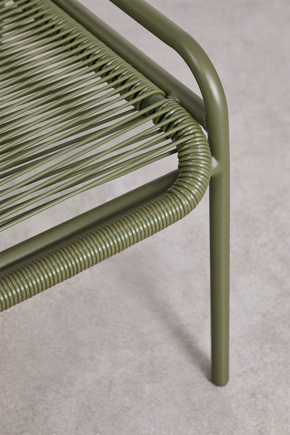 Kuorin sedia da giardino in acciaio e rattan, immagine della galleria 7