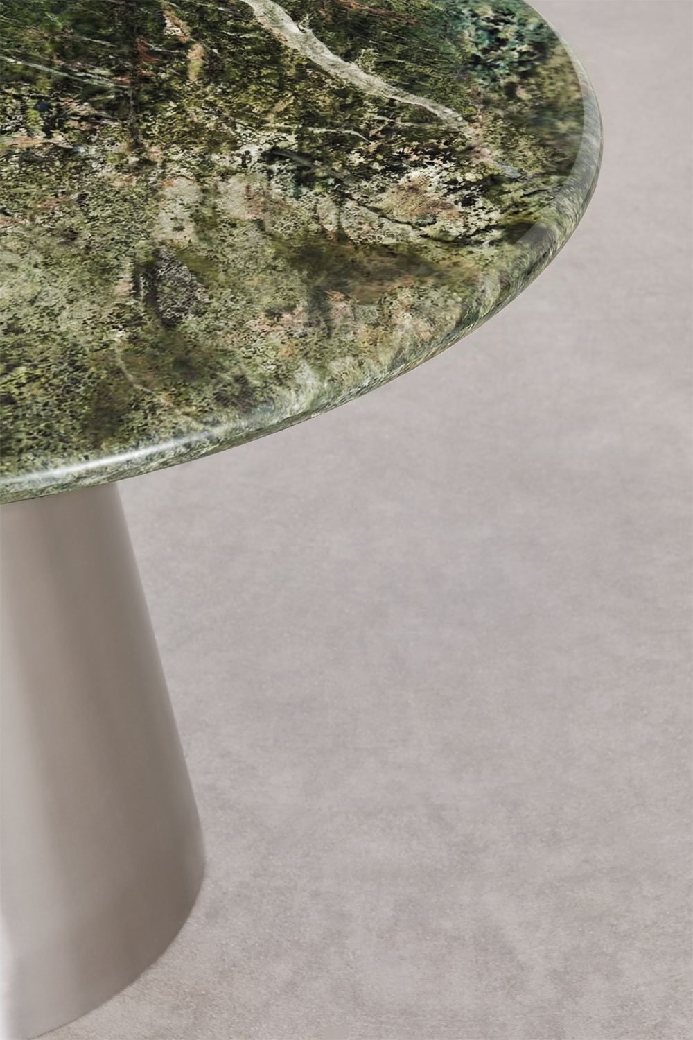 Tavolo da pranzo rotondo Ø120 cm in acciaio inox Baelor, immagine della galleria 4