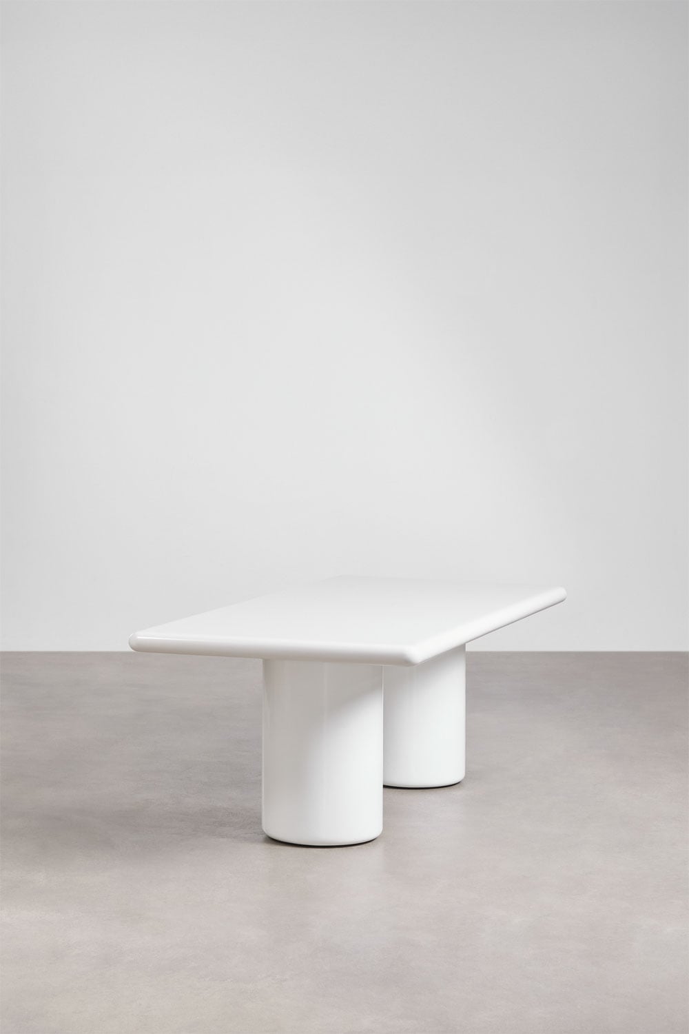 Tavolo da giardino rettangolare 220x100 cm in cemento Namara, immagine della galleria 2