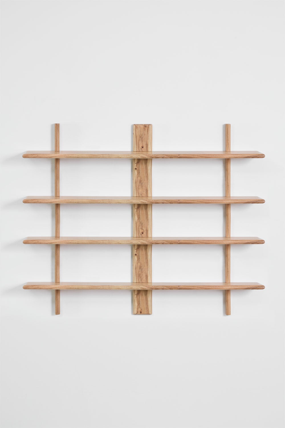 Libreria da parete ↔︎120 cm in legno di acacia Erisu, immagine della galleria 2