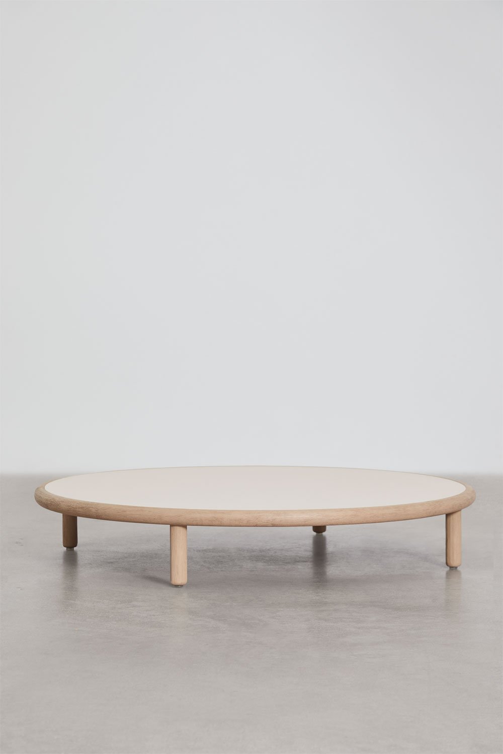 Set da giardino con divano a 3 posti, 2 poltrone e 2 tavolini rotondi in legno di acacia Olivia, immagine della galleria 12