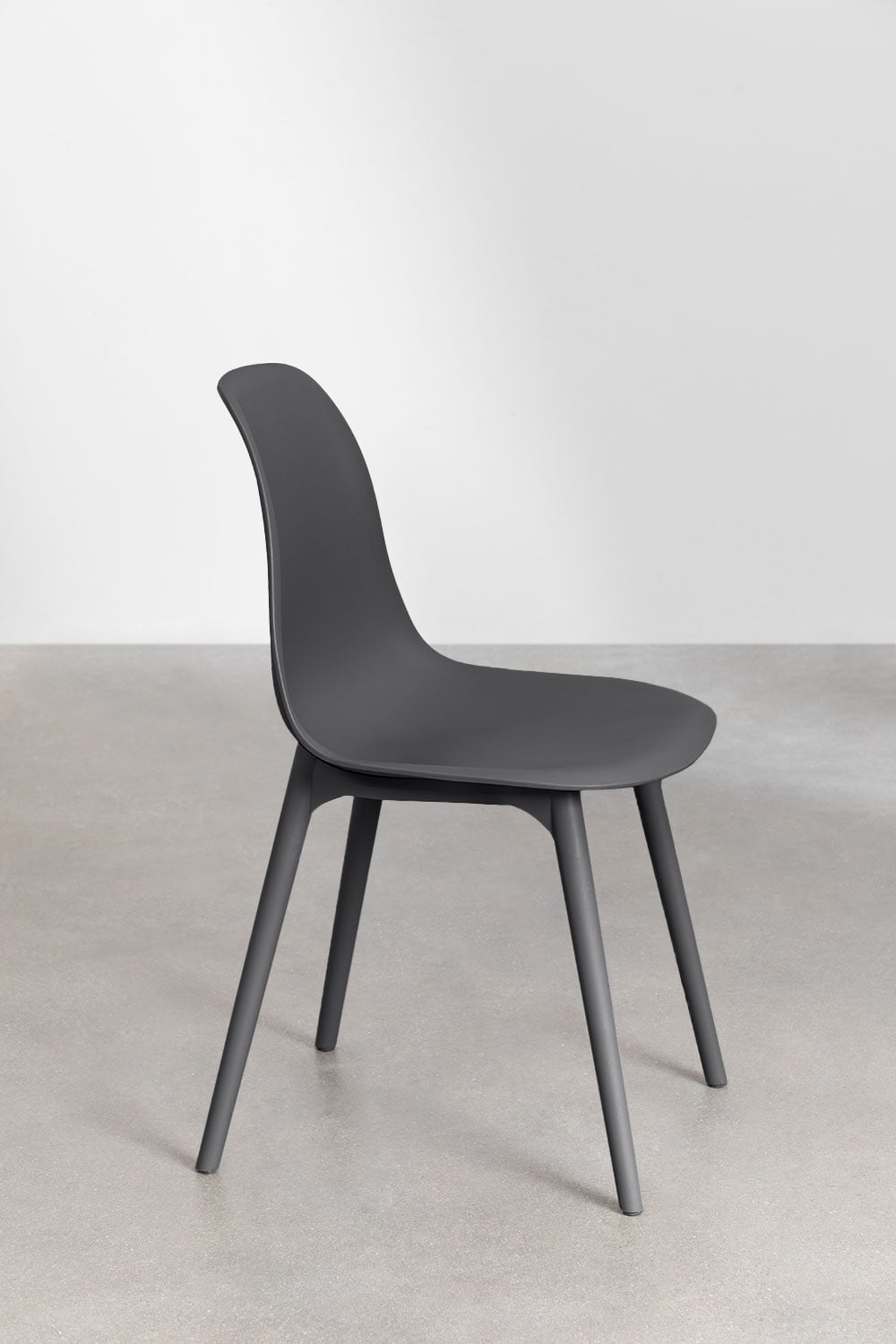 Set da tavolo rettangolare 135x80 cm e 4 sedie da giardino in polipropilene Scand, immagine della galleria 6