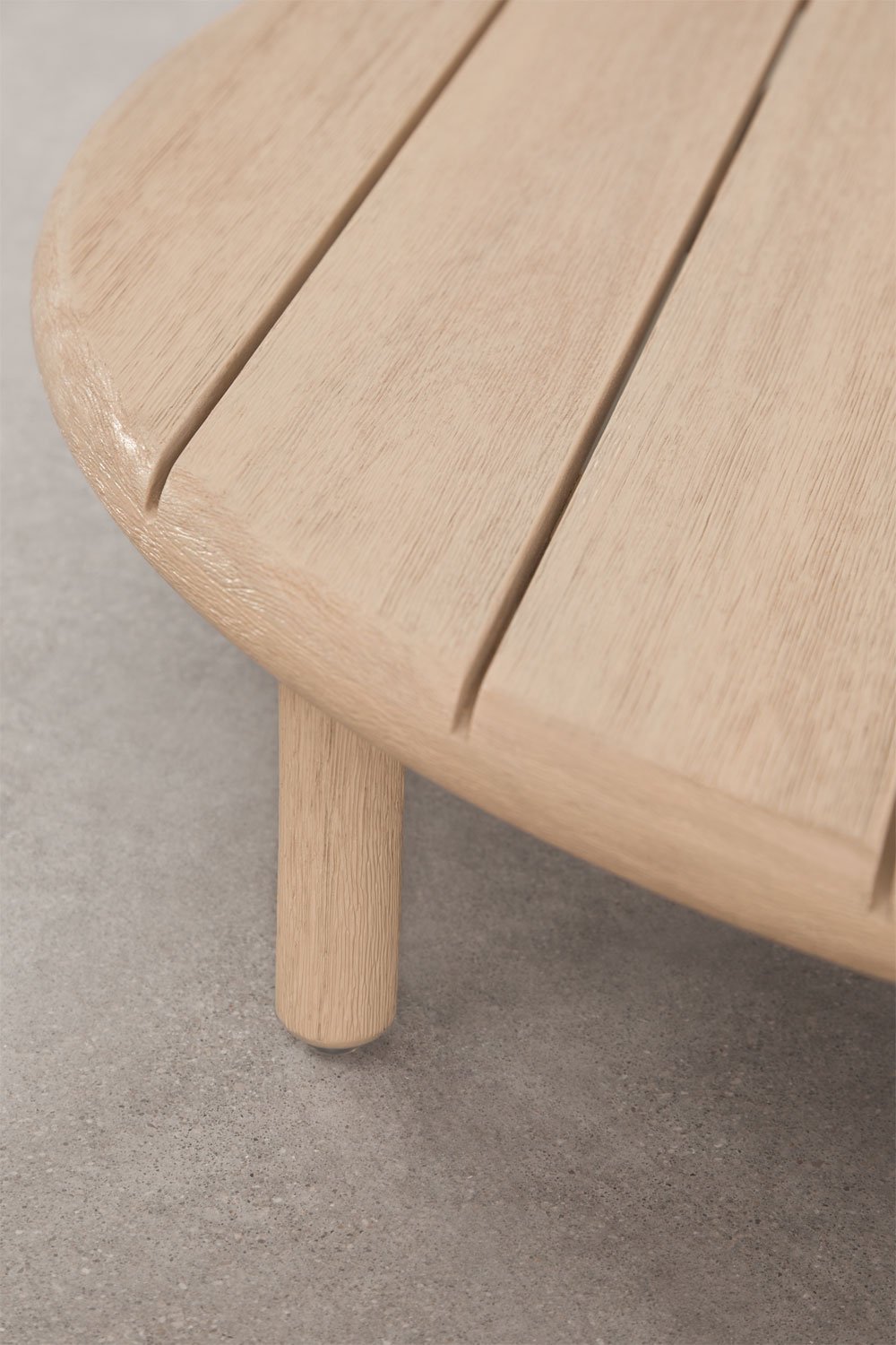 Set da giardino con divano a 3 posti, 2 poltrone e 2 tavolini rotondi in legno di acacia Olivia, immagine della galleria 13