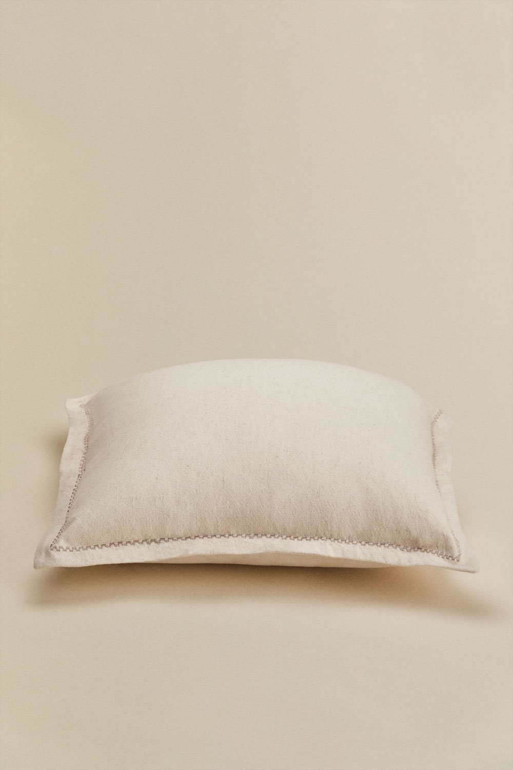 Cuscino quadrato 40x40 cm in cotone e lino Nisora, immagine della galleria 2