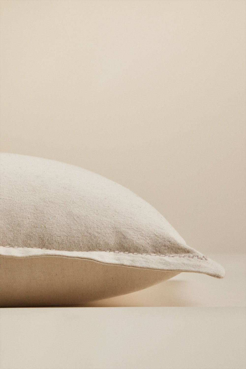 Cuscino quadrato 40x40 cm in cotone e lino Nisora, immagine della galleria 3