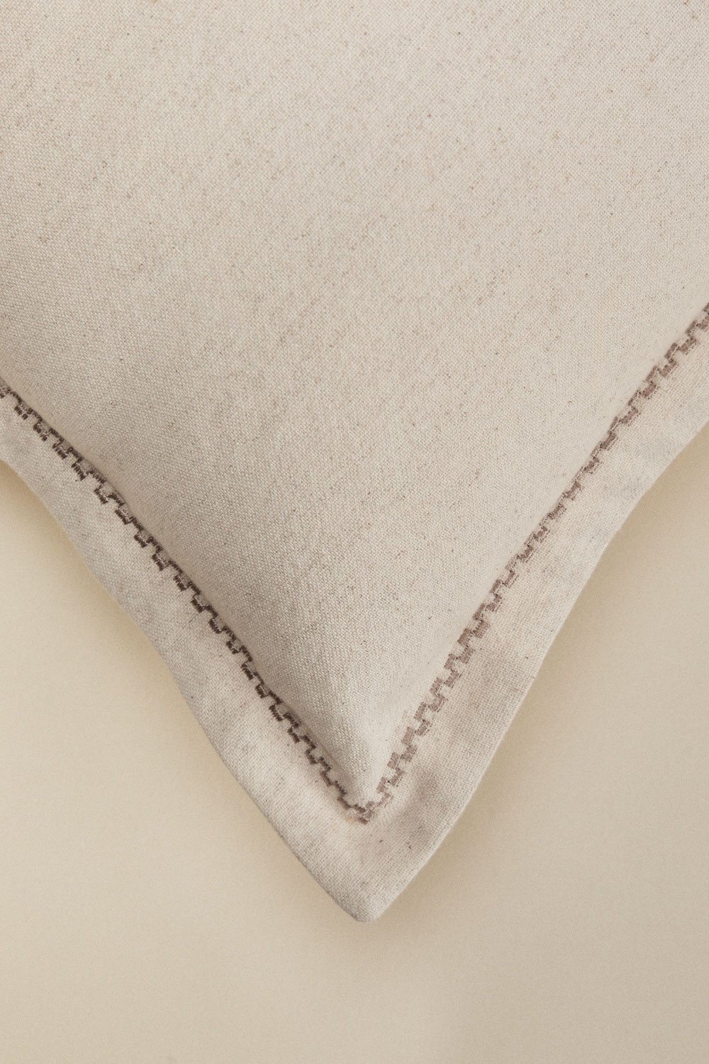 Cuscino quadrato 40x40 cm in cotone e lino Nisora, immagine della galleria 4