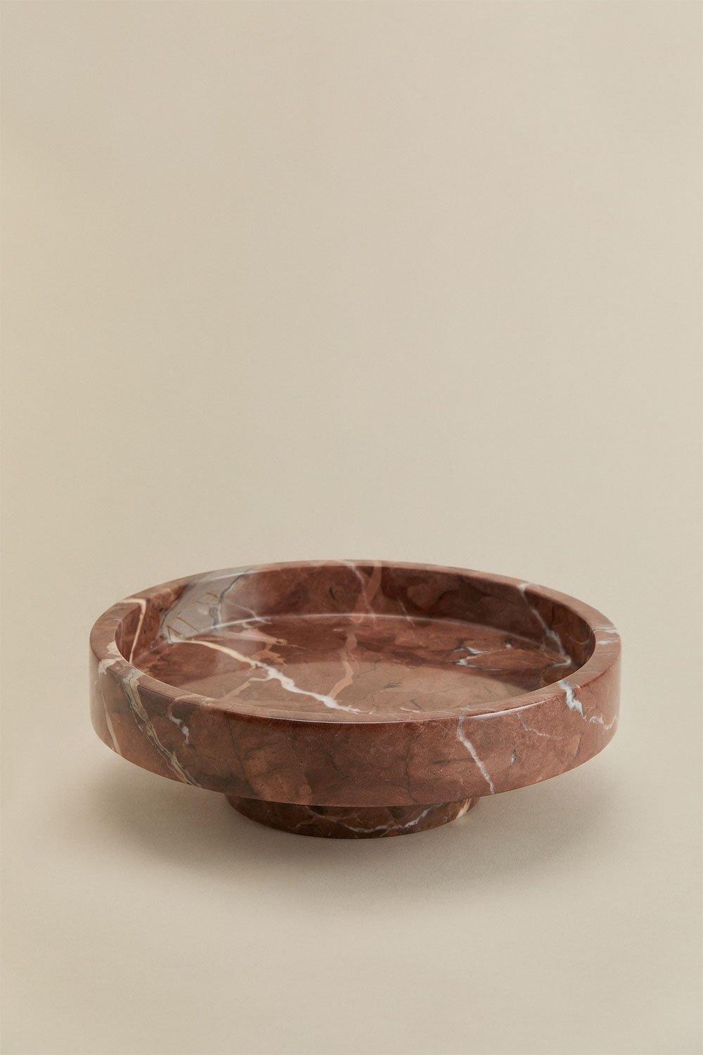 Vano portaoggetti rotondo Ø25 cm in pietra naturale Kevara, immagine della galleria 3