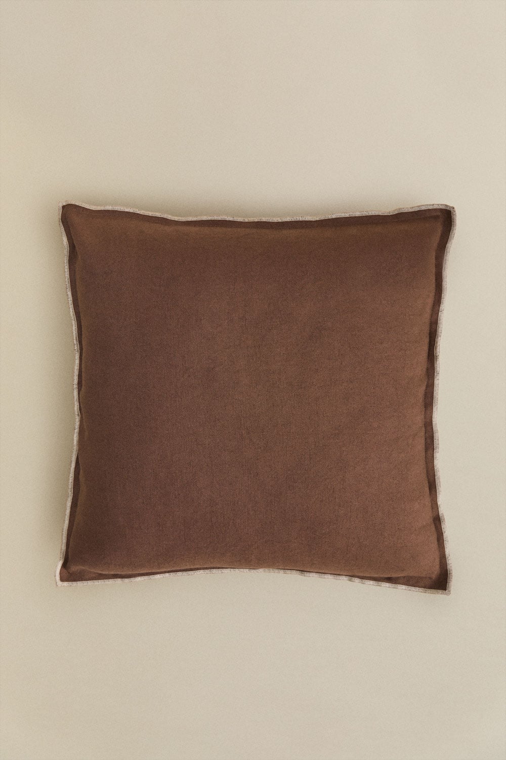 Cuscino quadrato 40x40 cm in cotone e lino Angola, immagine della galleria 1