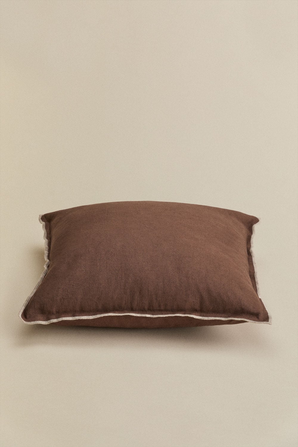 Cuscino quadrato 40x40 cm in cotone e lino Angola, immagine della galleria 2