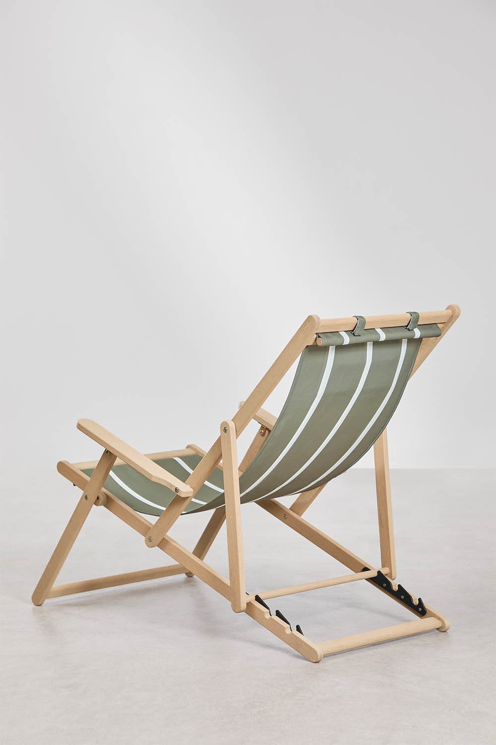 Amaca pieghevole con cuscino in legno di acacia Rondonia, immagine della galleria 3