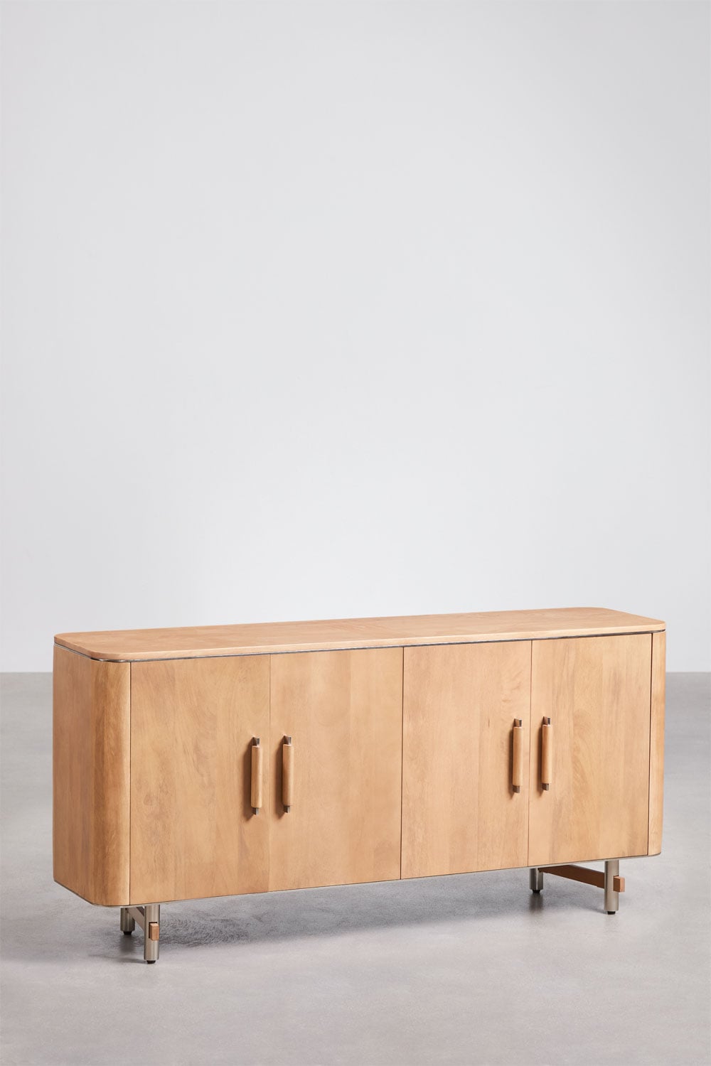 Aparador in legno di mango e acciaio Osaka, immagine della galleria 3