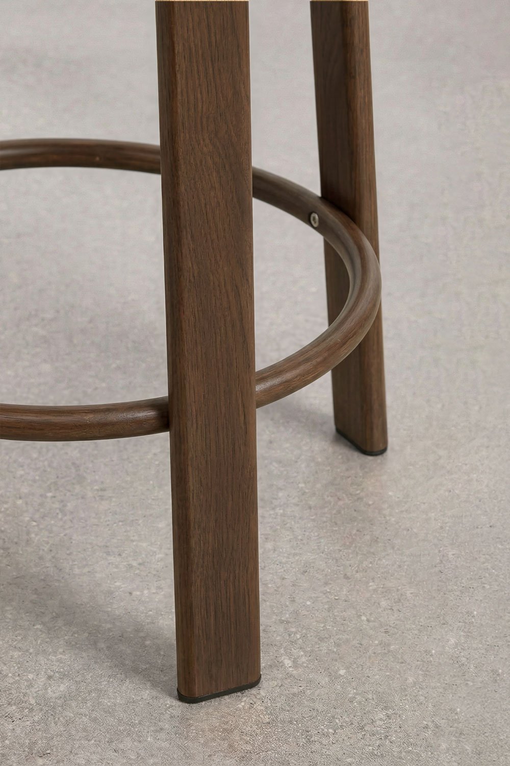 Set di 2 sgabelli alti in tessuto chenille e ferro Jolie, immagine della galleria 5