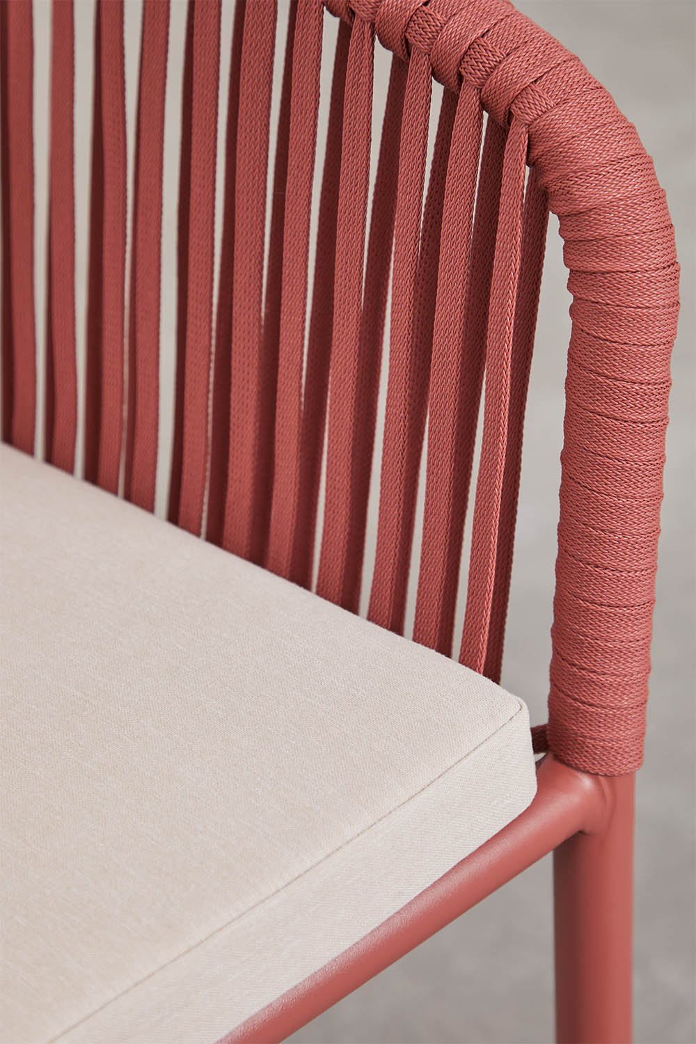 Set di 2 sedie da pranzo con braccioli in corda intrecciata Arhiza Classic, immagine della galleria 5