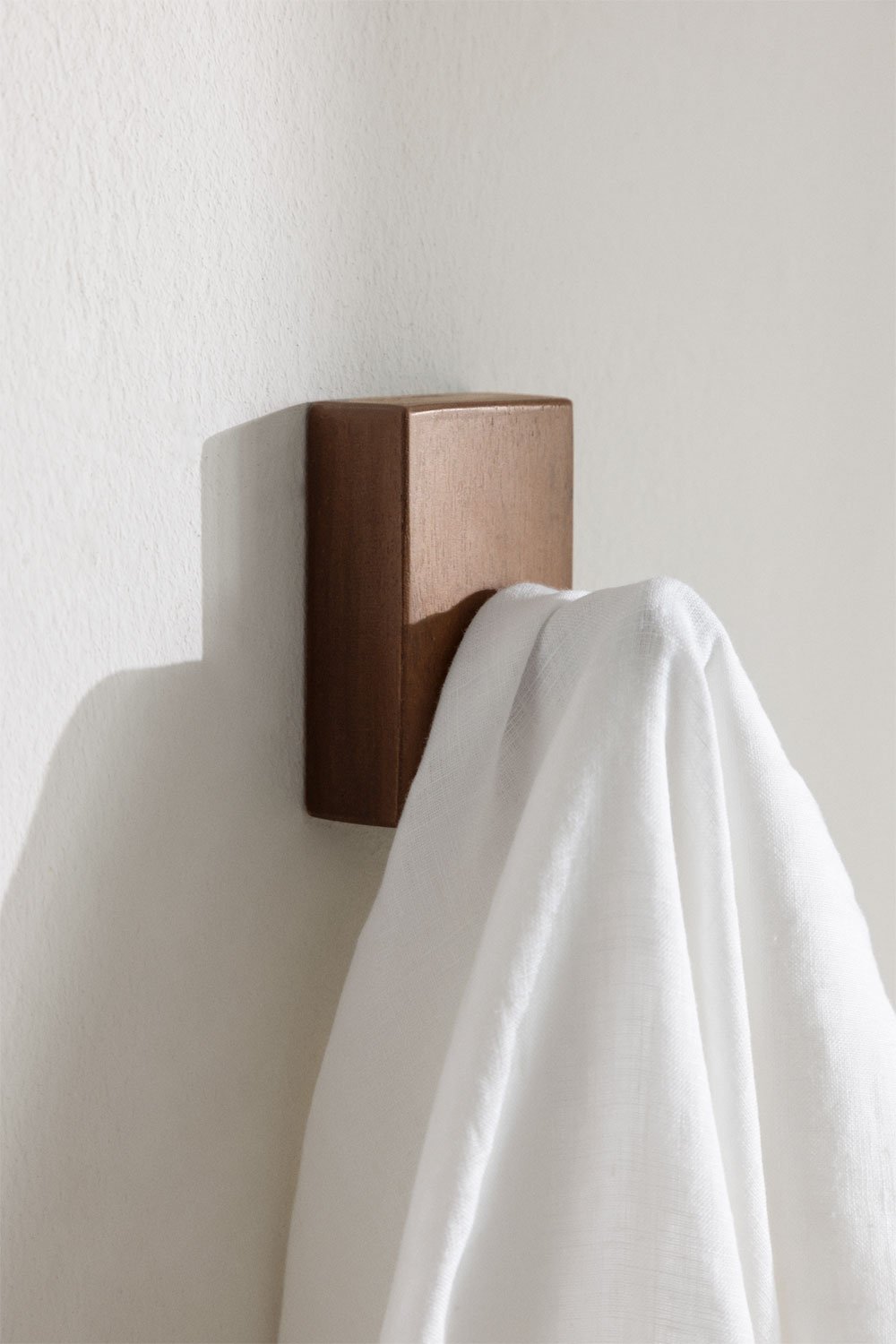 Set di 4 appendiabiti da parete in legno Drura, immagine della galleria 2