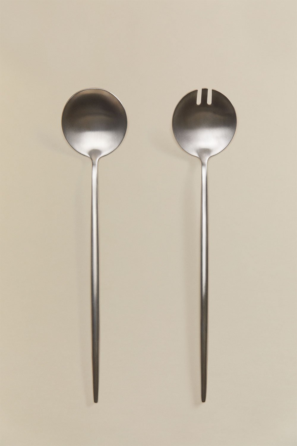 Set di 2 posate per insalata in acciaio inox Raxiem, immagine della galleria 3