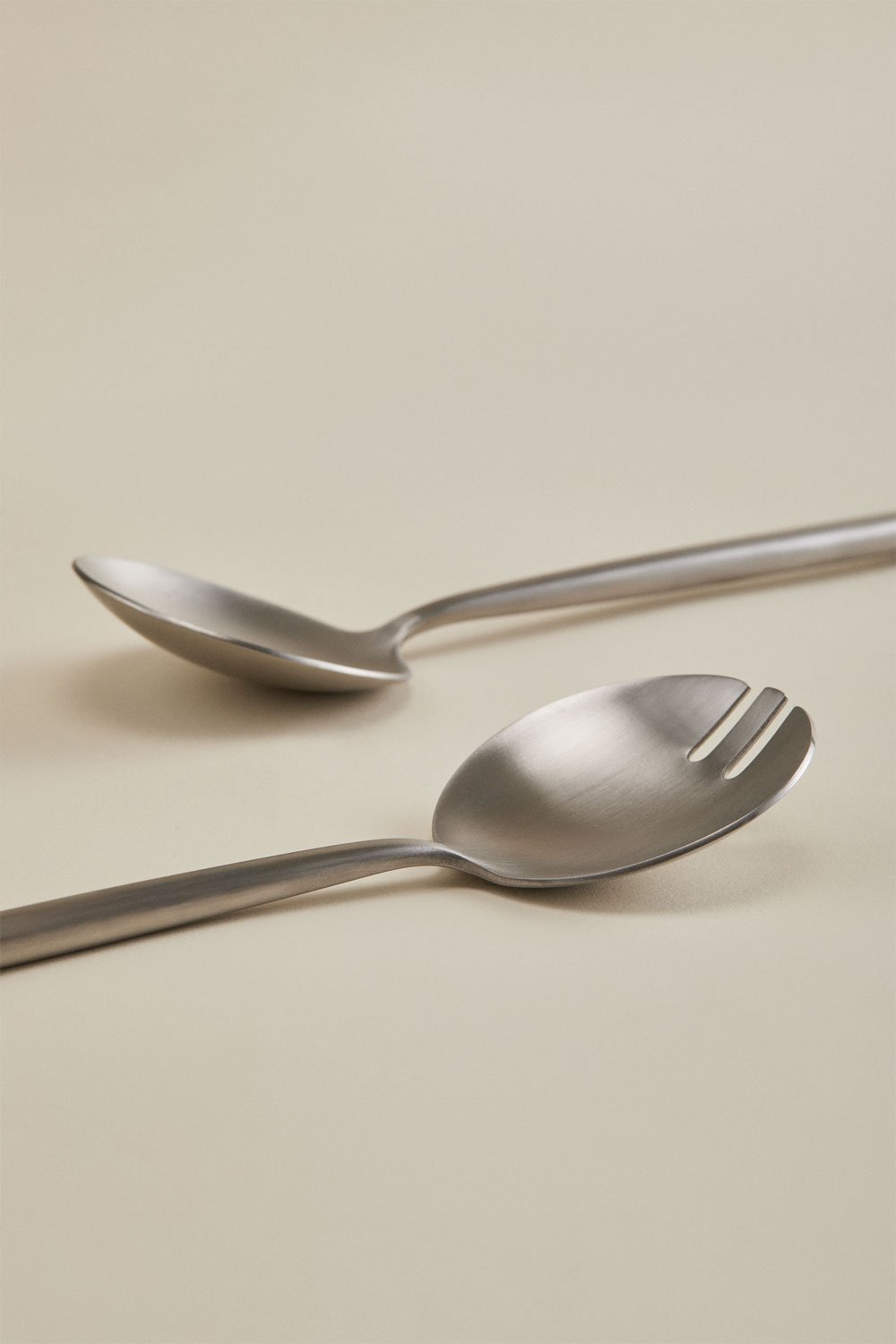 Set di 2 posate per insalata in acciaio inox Raxiem, immagine della galleria 5