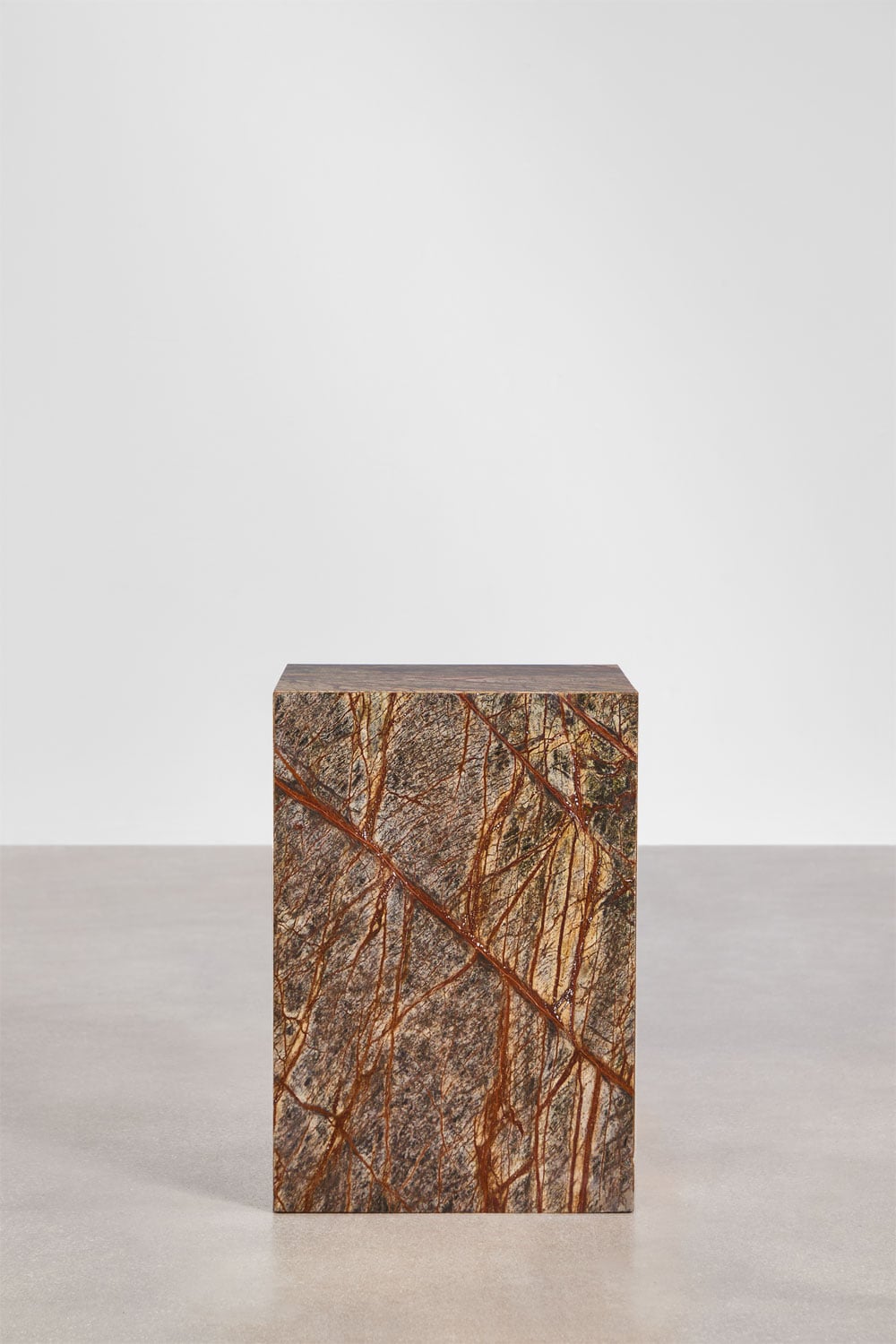 Tavolino quadrato 35x35 cm in pietra naturale Aluret, immagine della galleria 4