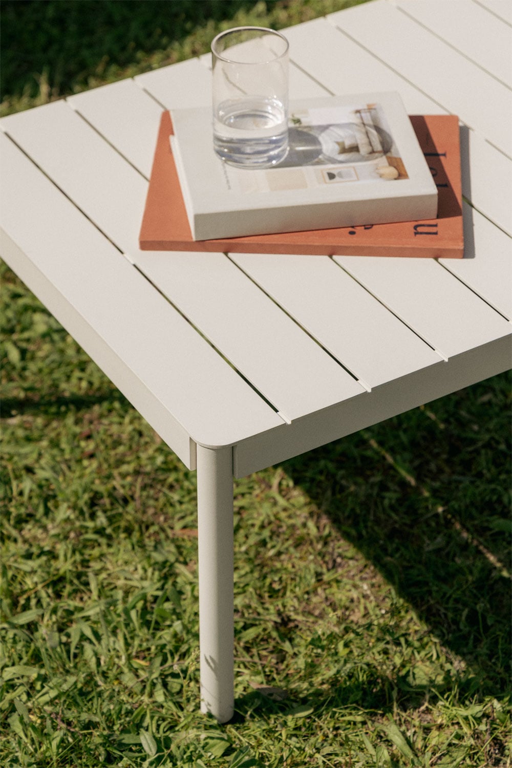 Boleni tavolino da giardino rettangolare 110x60 cm in alluminio, immagine della galleria 2