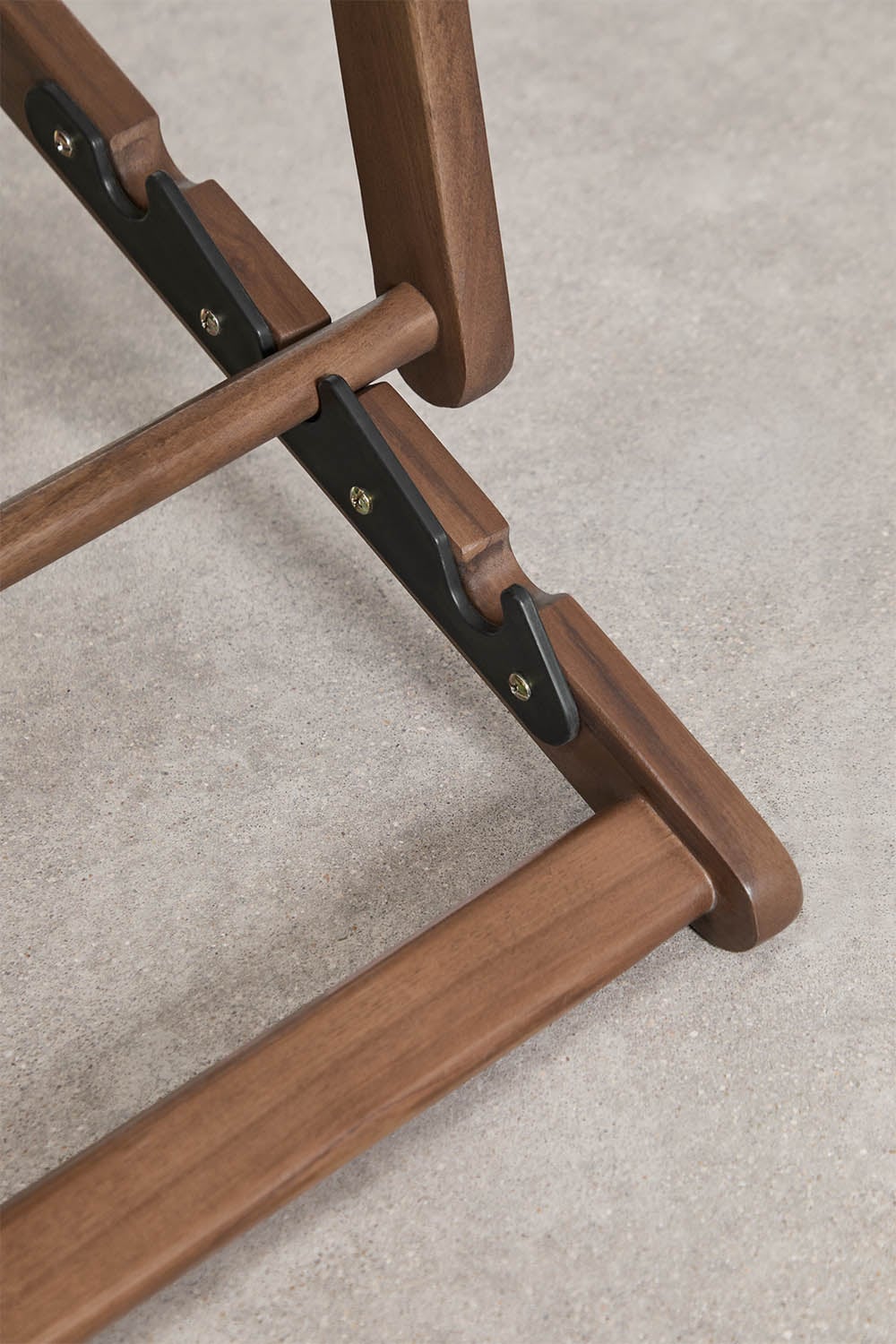 Pack di 2 amache pieghevoli in legno di acacia con cuscino Rondonia, immagine della galleria 6